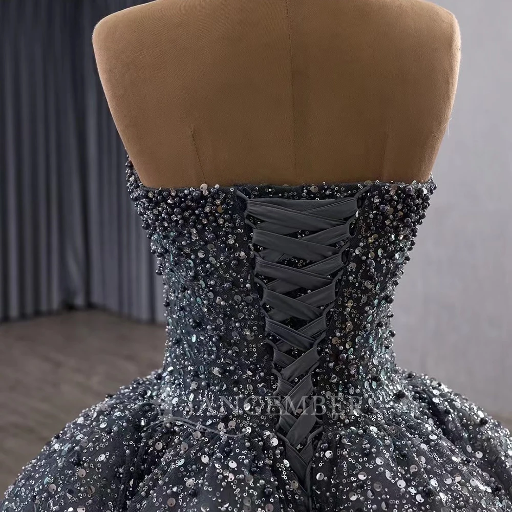 Vestidos personalizados de 15 anos, lantejoulas, espartilho, vestido de baile, quinceanera, até o chão, glitter, formal, concurso, sem alças