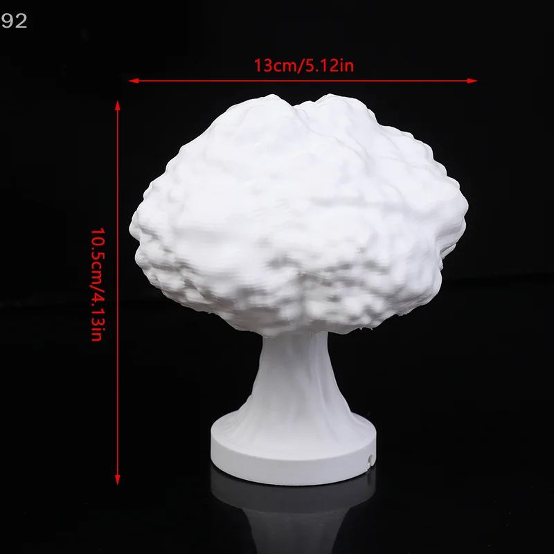 Lámpara de mesa de nube de setas con explosión de bomba atómica, lámpara de explosión nuclear de nube de setas 3D, lámpara atmosférica de luz nocturna modelo bomba,