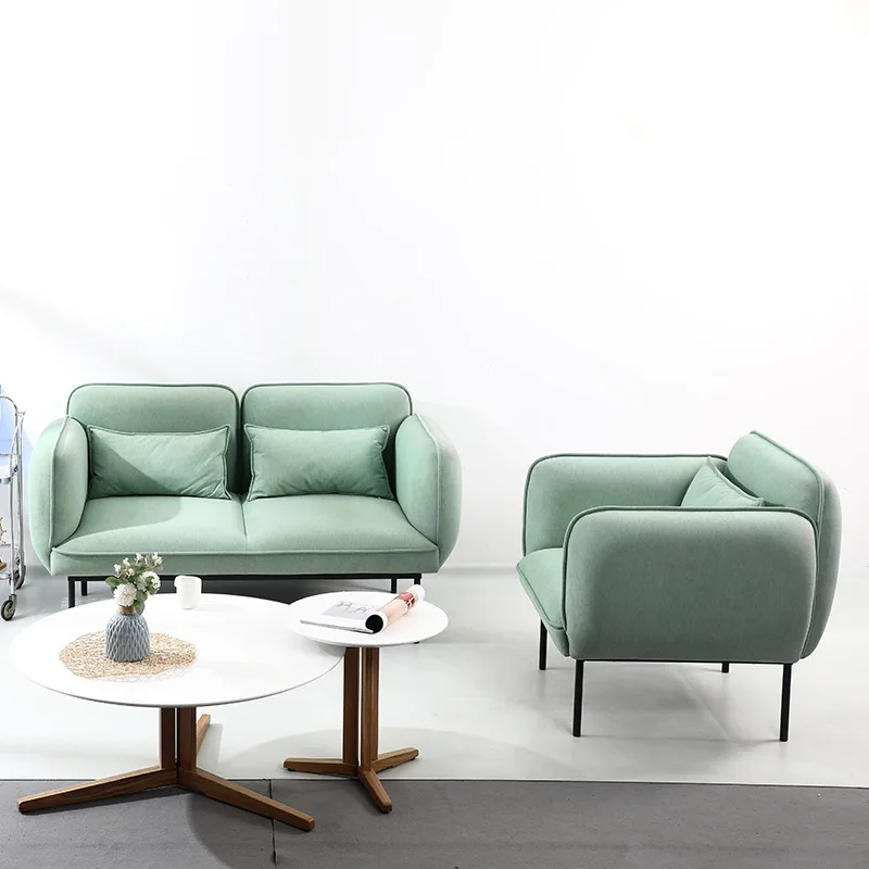 & Modern Design High-density Sponge Nordic Lazy Sofa Two Seat Sofa,single Sofa for Small Apartment  Living Room