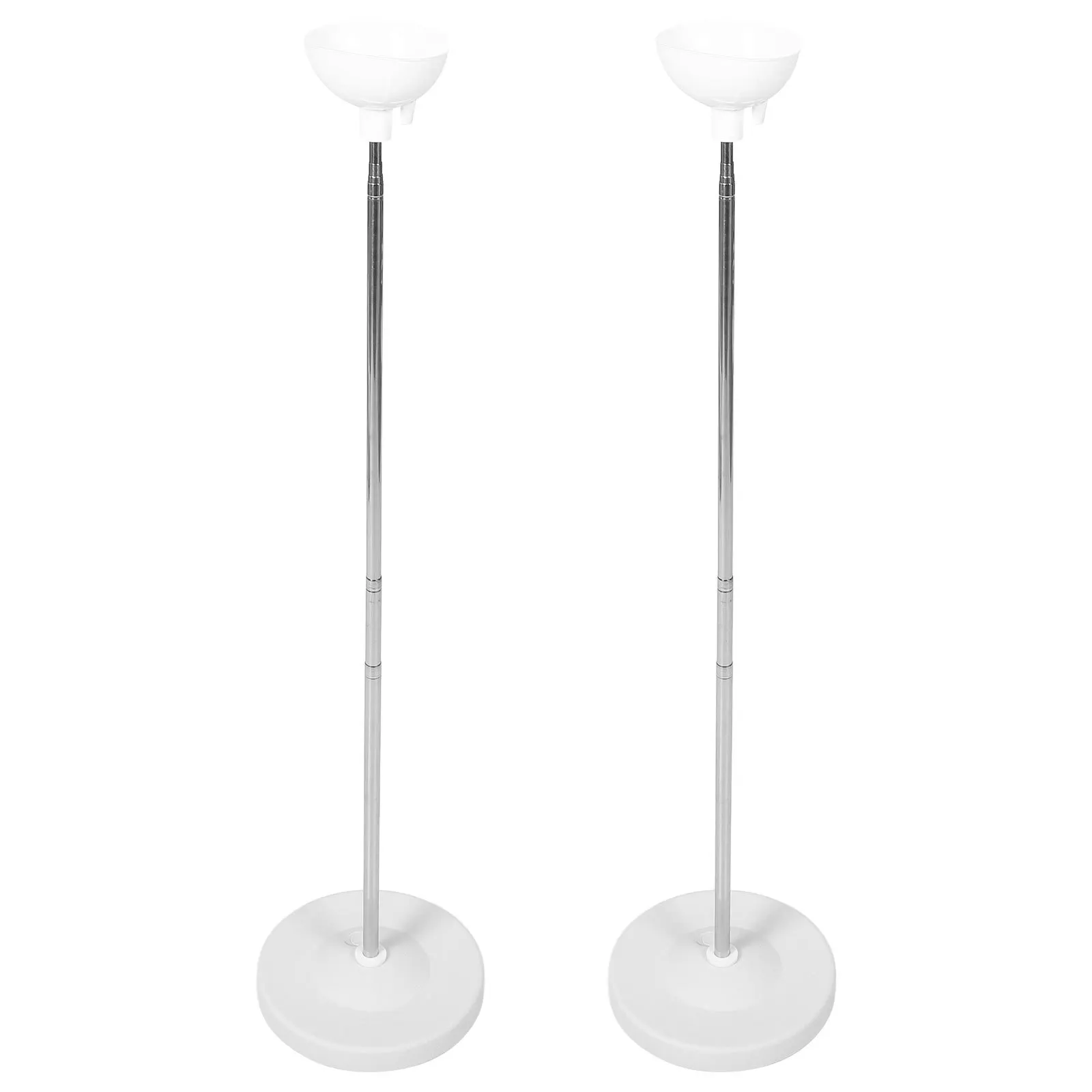 

2Sets Reusable Balloon Stand Holder with Robust Bowl Base Telescopic Pole for DIY Party Wedding Balloon Decorations Floor Table
