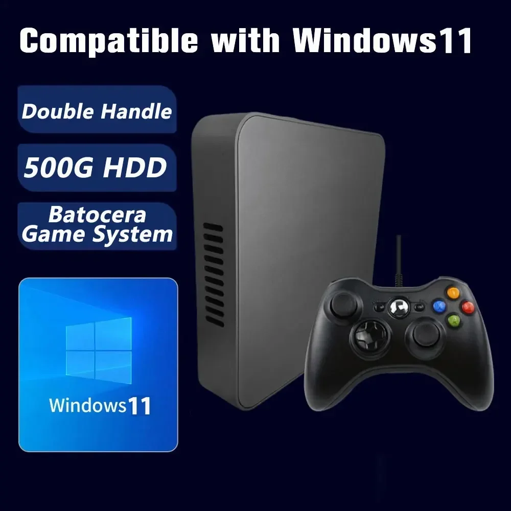 New V3 MAX Plug and Play Game Box 500G HDD 70000+Game For WII PS2 DC PSP Xbox Gamecube Windows11+ Batocera Break Gaming Limits