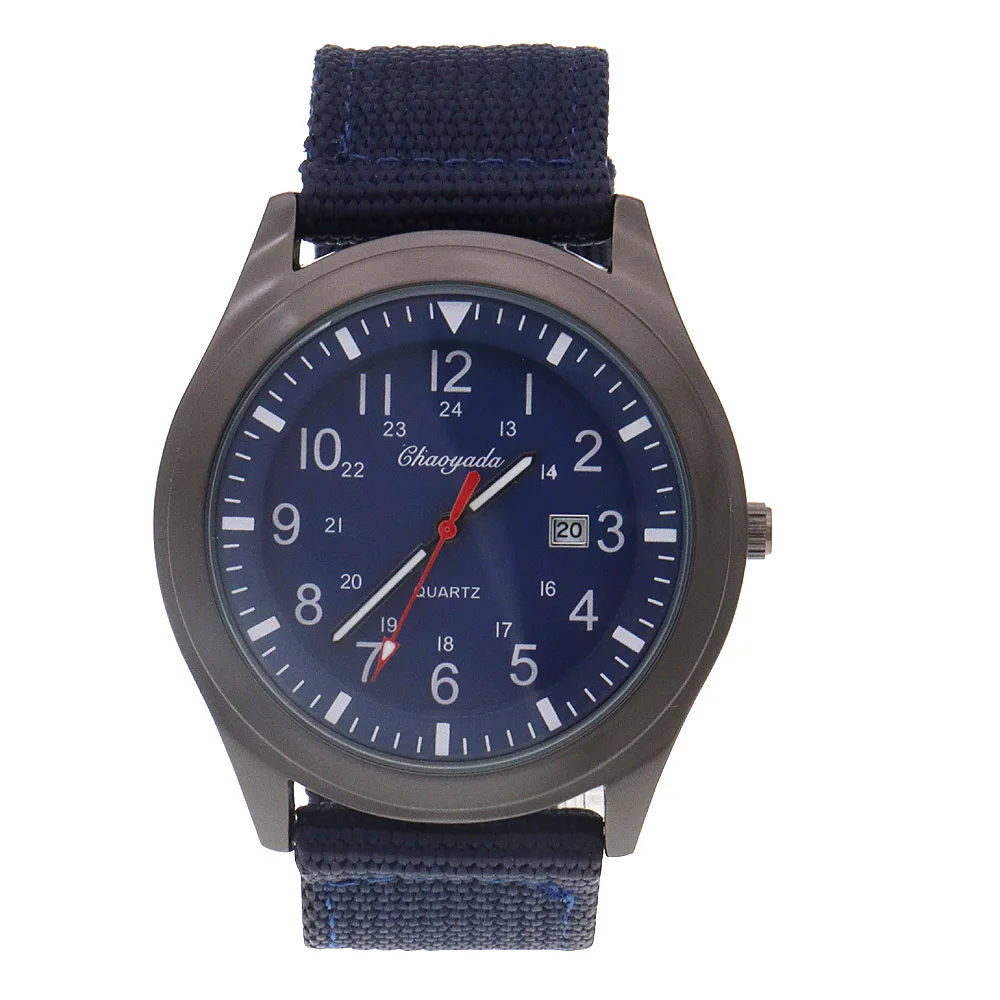 

High Quality Classic Men's Luxury Brand Watch with Nylon Strap Male Calendar Date Wristwatch Sports Man Wristwatch Gift