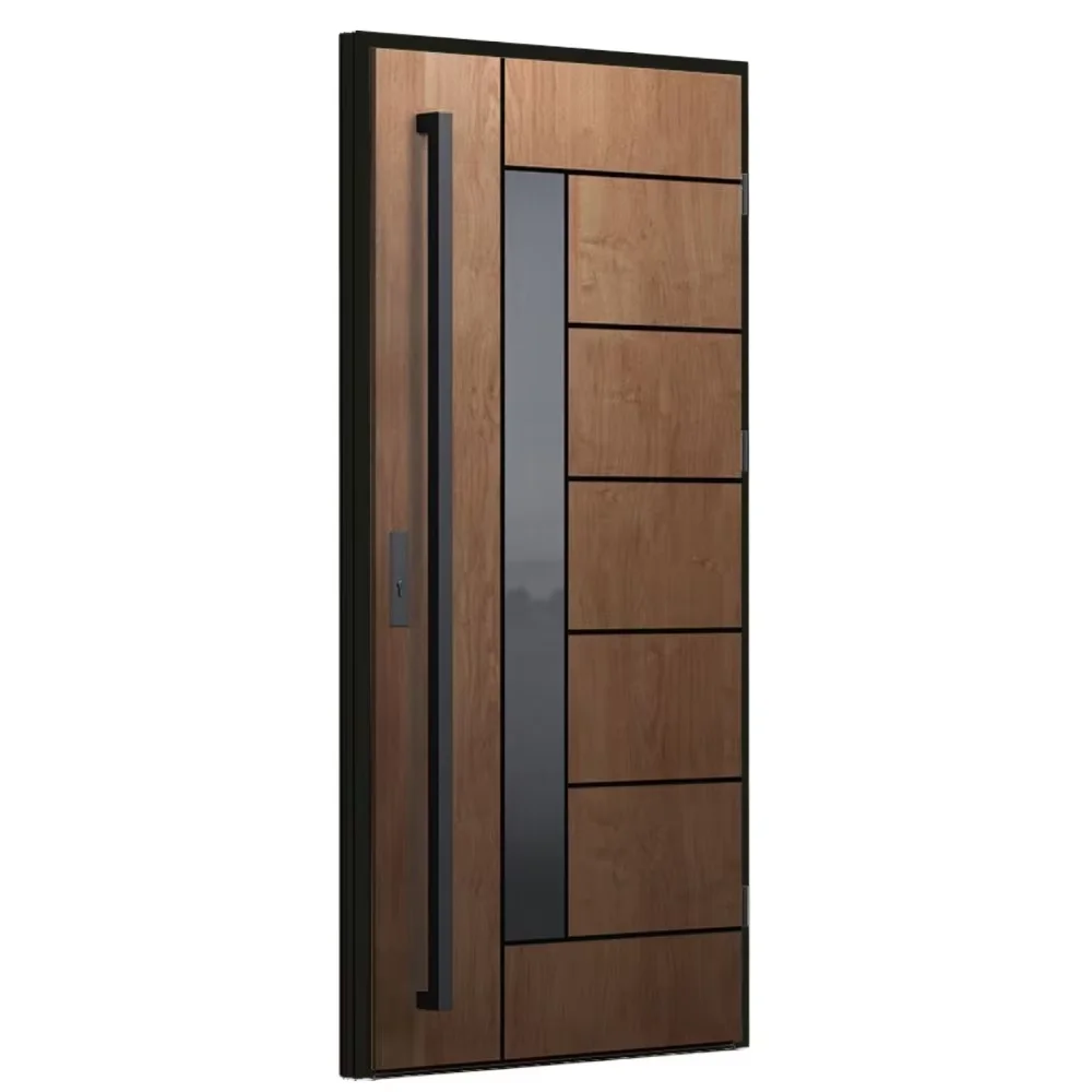 

Customized Modern Security Door Main Entrance Modern Outer Door Revolving Front Door