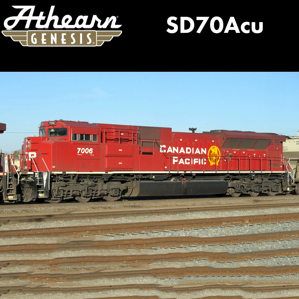 Athearn HO Scale 1/87 Train Model SD70ACU CP Classic Paint Diesel Locomotive Digital Sound Train Model Toy Gift