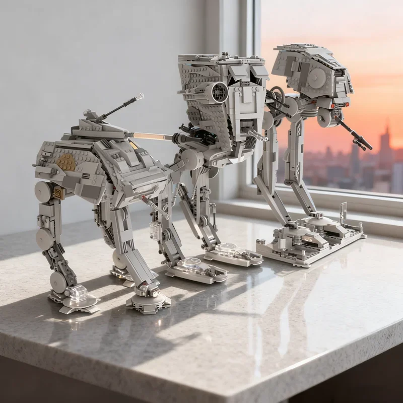 

1267pcs MOC 3 1 Walker Compilation Star Battle Model Building blocks Construction DIY Christmas gifts creative Kids toy Birthday