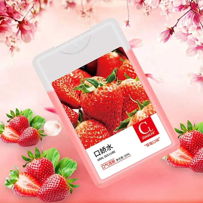 Semprotan Sepong Portabel Pelumas Rasa Buah untuk Seks Oral Menghilangkan Bau Nafas Segar Menyemprotkan Pelumas Gadget Seksi Produk Seks Dewasa