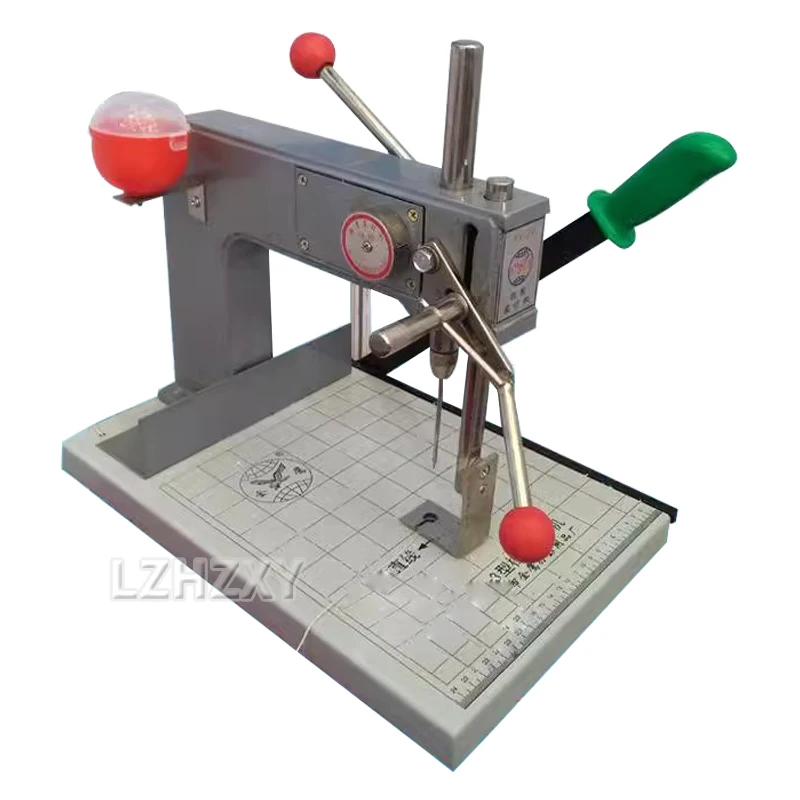 Manual All-Steel Micro Binding Machine Financial Accounting Voucher Book Punching Machine 21CM Wide Small Binding Machine