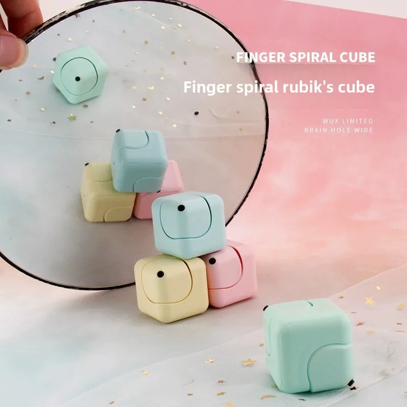 Fidget Cube Spinner, jouet anti-Stress, Mini Spinner à doigt carré, jeu de Puzzle pour adultes et enfants