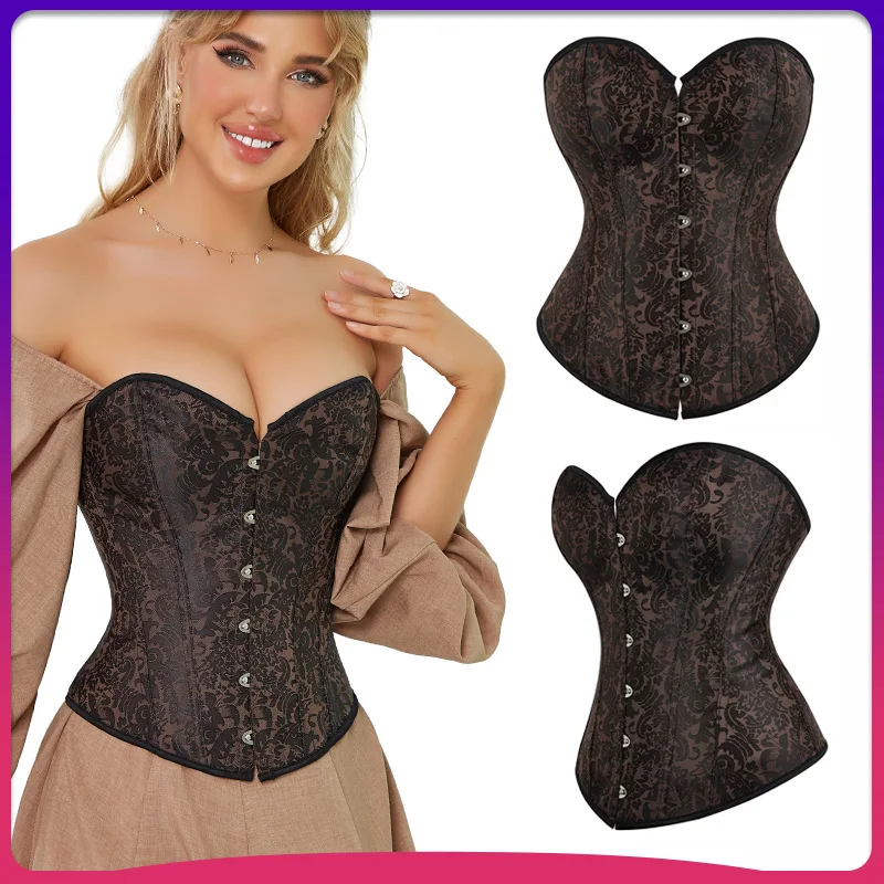 

Punk corset retro outerwear waist brace princess style court shapewear evening dress belly corset