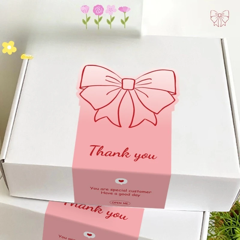 50Pcs Cute Pink Bow…