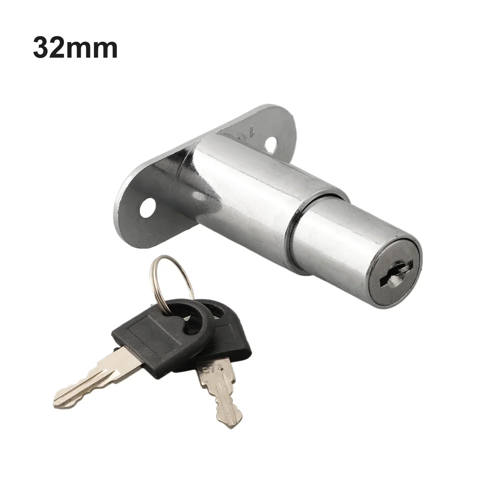 Glass Lock Home Sliding Cylinder Head Plunger Zinc Alloy Lock With Keys Door Closet Showcase Furniture 23/32mm High-quality