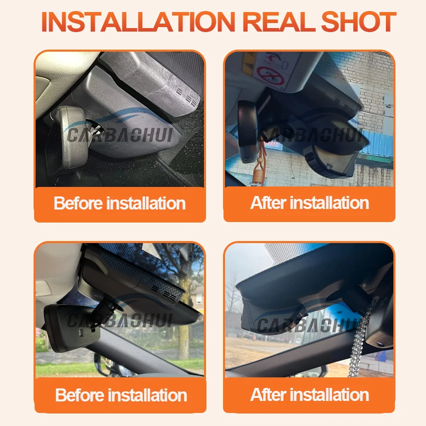 Plug and play Car DVR 4K 2160P Dash Cam For Lexus ES ES350 ES240 ES300 ES330 ES250 ES300H 2019-2025 Loop recording Dashcam
