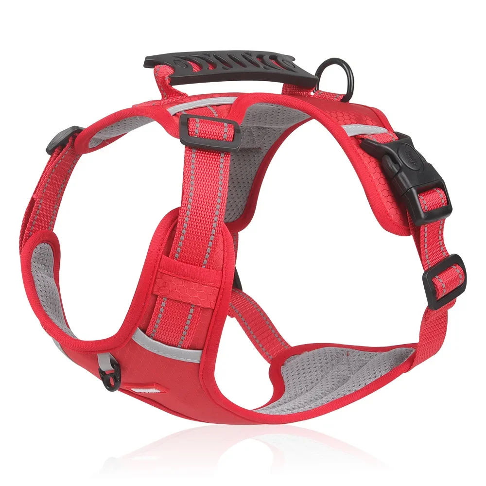 New Pet Chest Harness Explosion-proof Punching Large Dog Chest Back Commuting Dog Traction Rope Dog Rope Wholesale