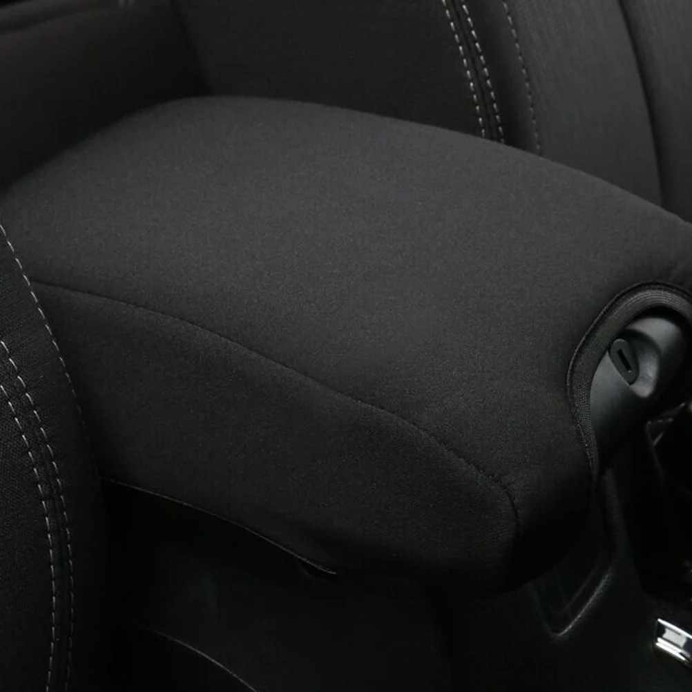 

Car Armrest Cushion Black Heavy Duty Cotton Padding Universal Center Console Cover Auto Seat Protector for Pet Claw