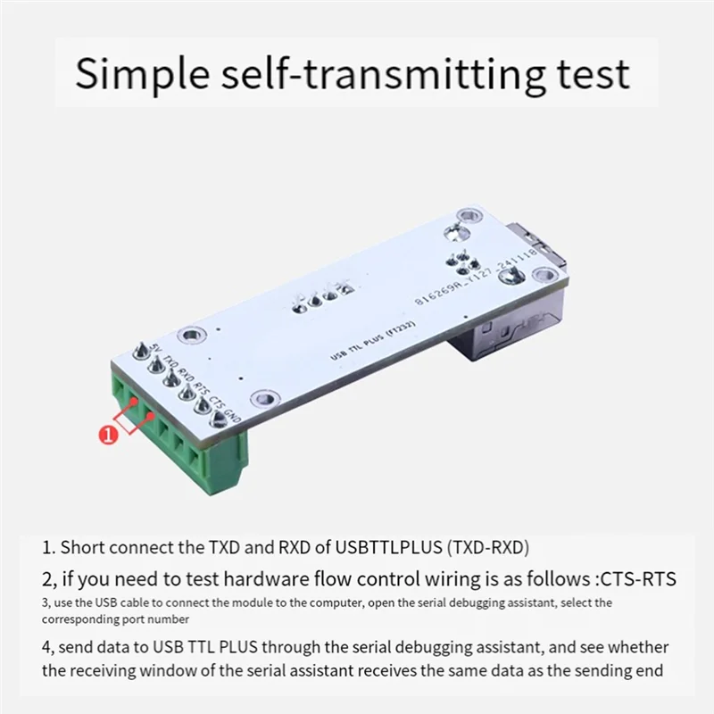 FT232RL USB TTL PLUS Serial Module Industrial Grade Interface Adapter Forrobust Networking