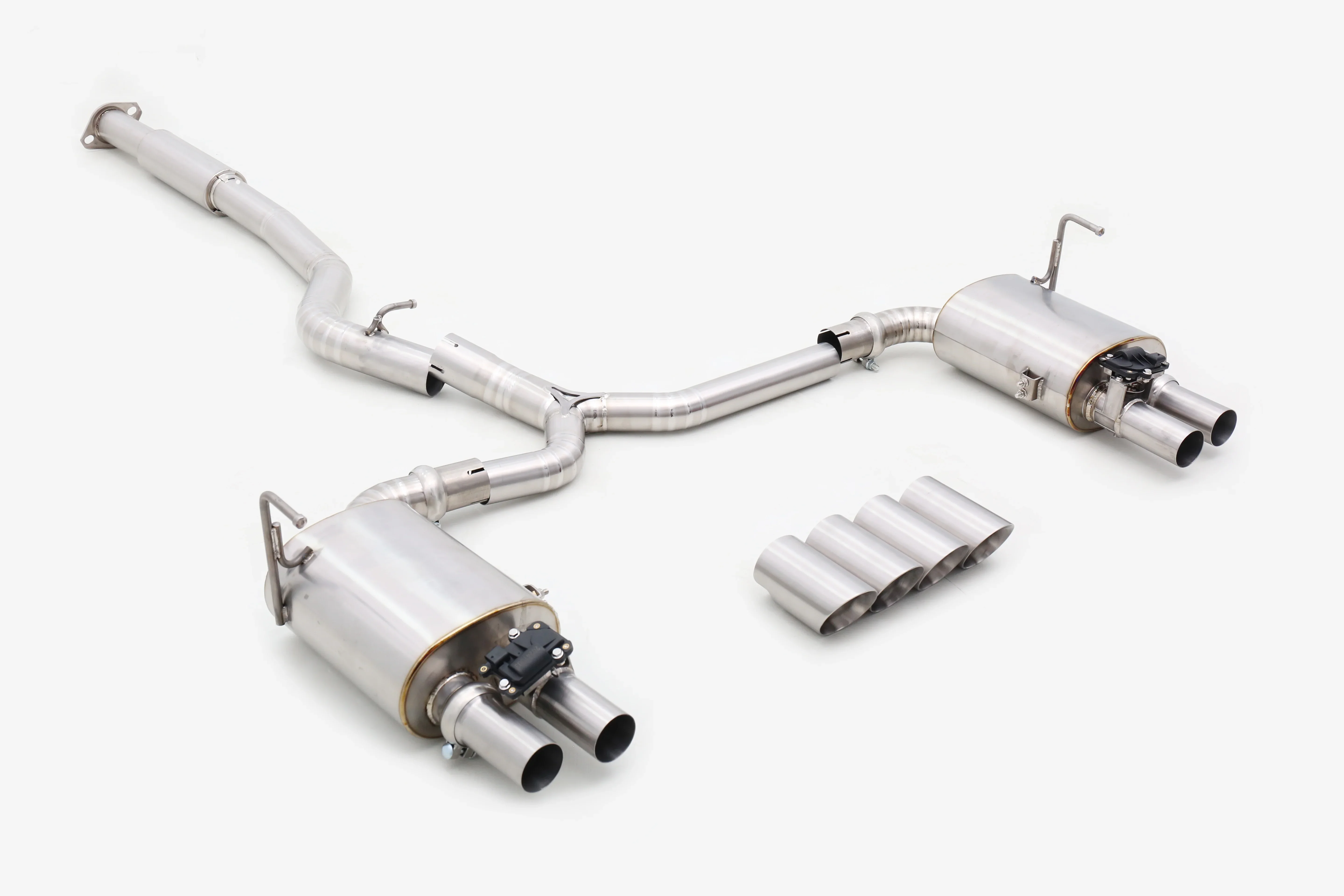 Custom 304 Stainless Steel/Titanium Valved Exhaust System Designed for 2.4 Vehicles