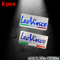 For Leovince Aluminum Exhaust Stickers Motorcycle Accessories Dirt LV10 DB Killer Muffler Escape Leo Vince SBK Emblem 51MM 4road