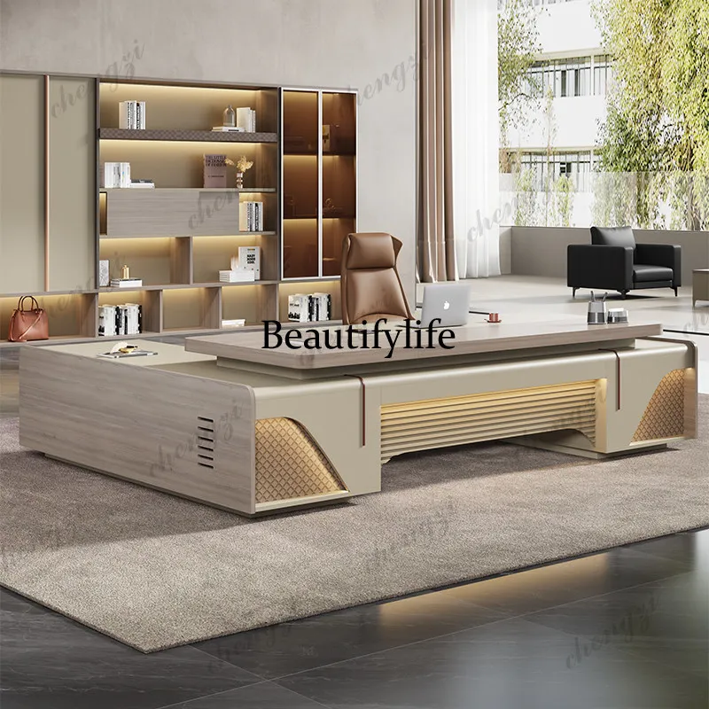 ZZZ Strong Storage Executive Desk Designer Asthetic Luxury Modern Office Desks Drawers Cheap Large Escrivaninha Office Furniture