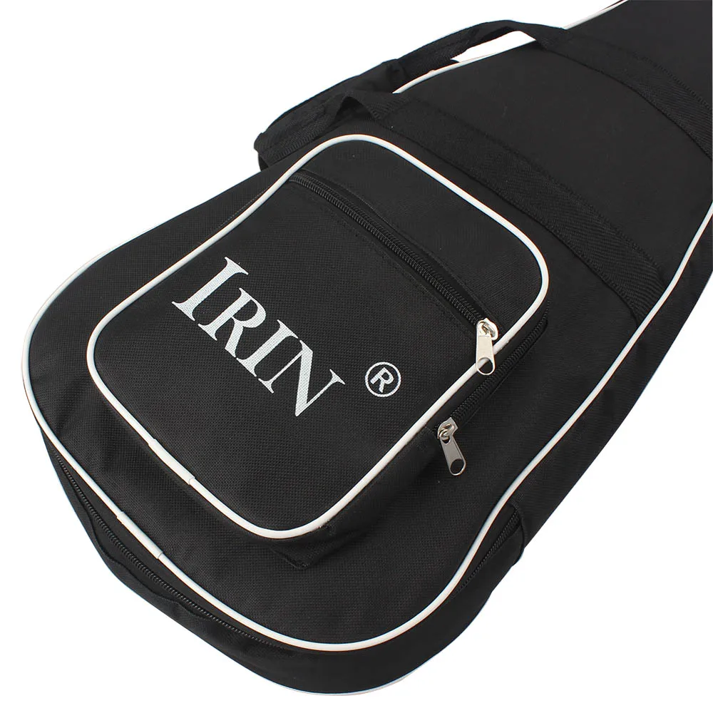 IRIN Mandolin Waterproof Oxford Fabric Guitar Bag Double Straps Black Guitar Backpack Handbag Case String Instrument Accessories