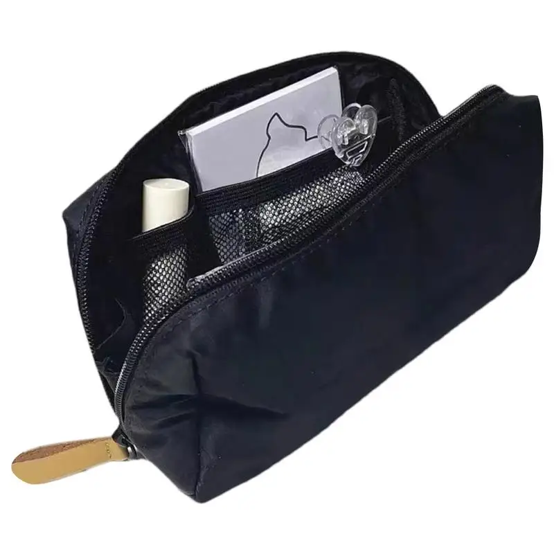 

Пенал большой емкости, складная легкая сумка для хранения ручек, портативная косметичка на молнии, мягкая многофункциональная сумка для канцелярских принадлежностей