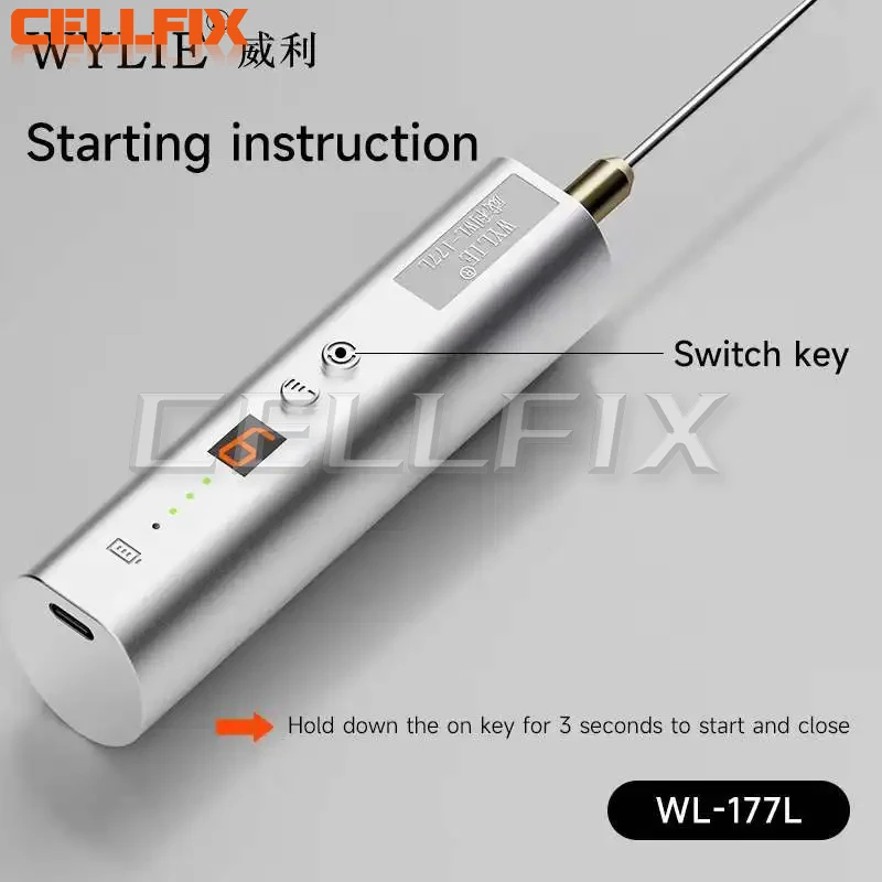 Wylie WL-177L Hand-held multi-functionsl glue remover Upgraded Screen Deglosser Phone Remove OCA Glue Grinder