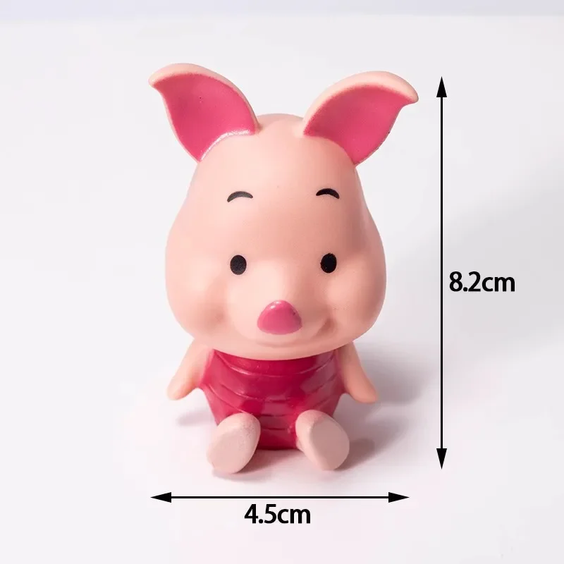 Cartoon Dsn 3-teiliges Winnie Puuh Ornament-Set, Niedliche Tierfiguren, Schweinchen Winnie Puuh Tigger Kuchendekoration – Detail 8