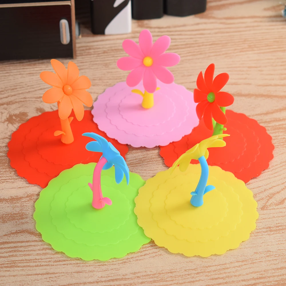 Creative Silicone Tree Leakproof Coffee Mug Suction Lid Cap Sealed Cup Cover Hot New 2024