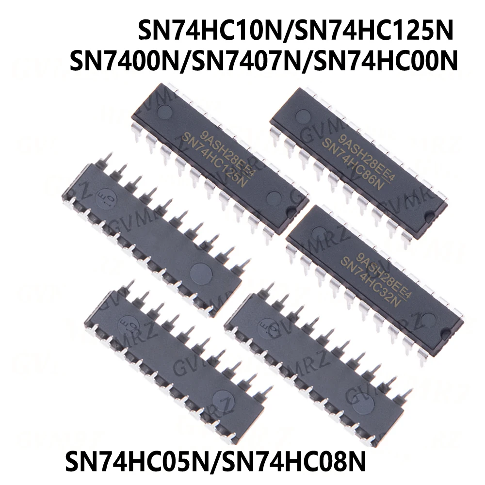 10/100PCS/LOT SN74HC00N SN74HC02N SN74HC04N SN74HC05N SN74HC08N  SN74HC10N SN74HC125N SN74HC132N SN74HC14N  SN74HC164N SN74HC2