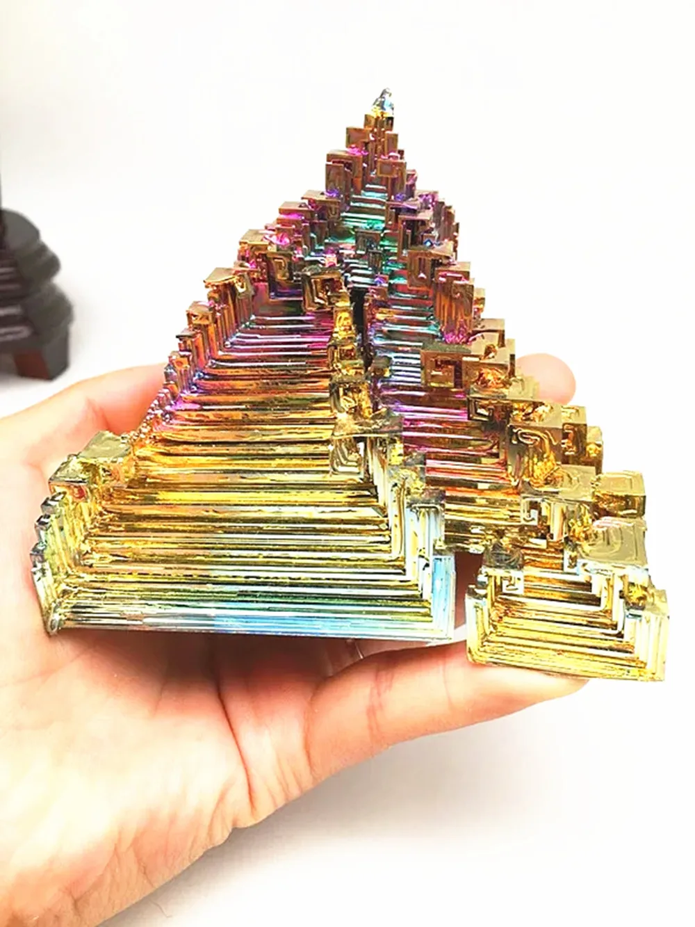 Very large!!!!!!!!400-460g Rainbow Bismuth Quartz-Selenite Meditation Chakra Reiki Healing Crystal