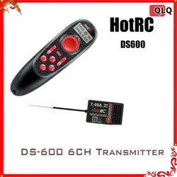 Hotrc New Ds-600 Screen Fishing Boat Remote Control 2.4g Six Channel Nesting Boat Fishing Boat With Fixed Speed Remote Control