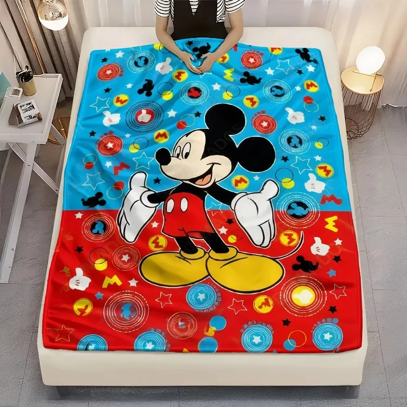 

2026 Mouse Blanket Soft Flannel Ideal for Cozy Home Decor Camping Trips All-Season Gift for Kids Warm Cozy Shaggy Blanket MOTO