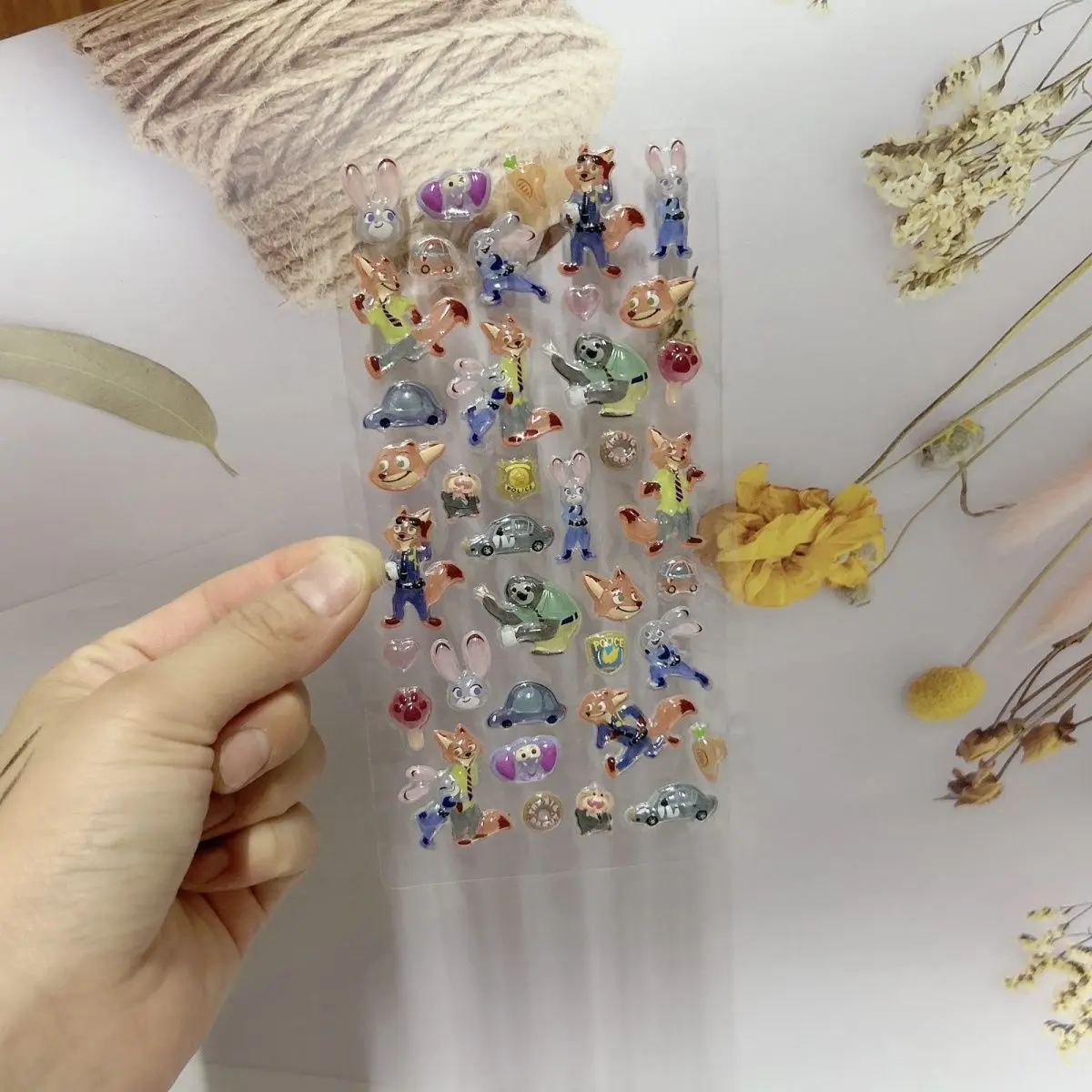 ديزني الكرتون ويني بوه الدب Eeyore غرزة ثلاثية الأبعاد هلام الإغاثة ملصق Diy بها بنفسك كتيبات الطالب ديكور الإبداع ملصق اللعب