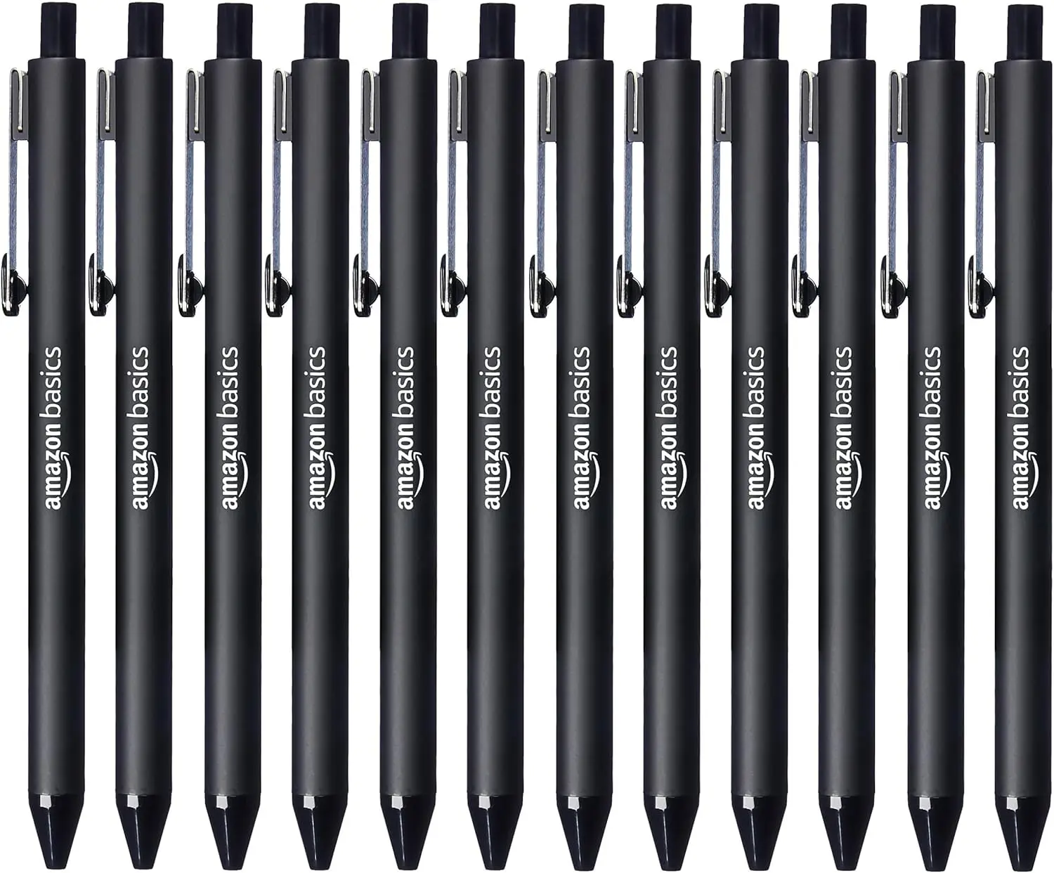 

Retractable Ballpoint Pens 12-Pack with Comfort Grip for Smooth Writing Office School Supplies Black
