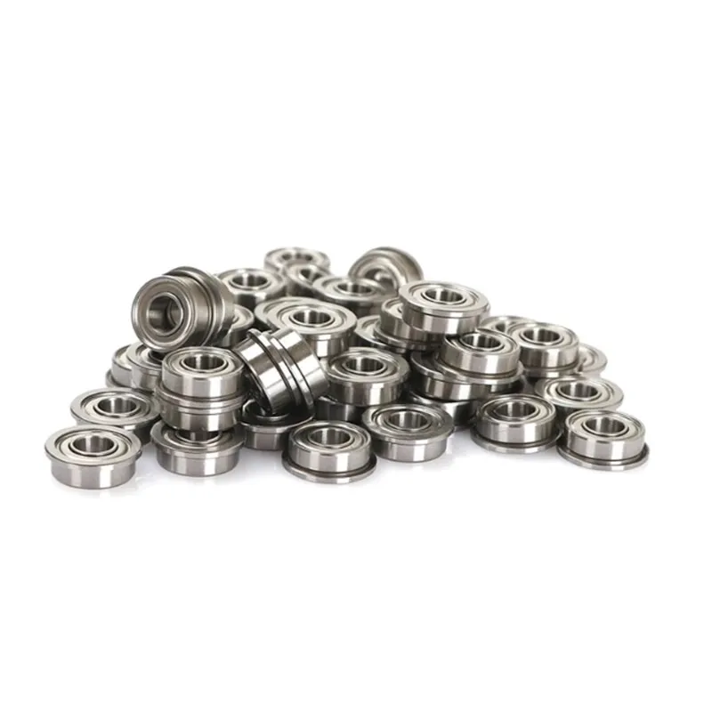 10pcs MF52ZZ MF62ZZ MF63ZZ MF74ZZ MF83ZZ MF84ZZ To MF148ZZ Miniature Flange Bearing Thin Wall Metal Shielded Flanged Bearings