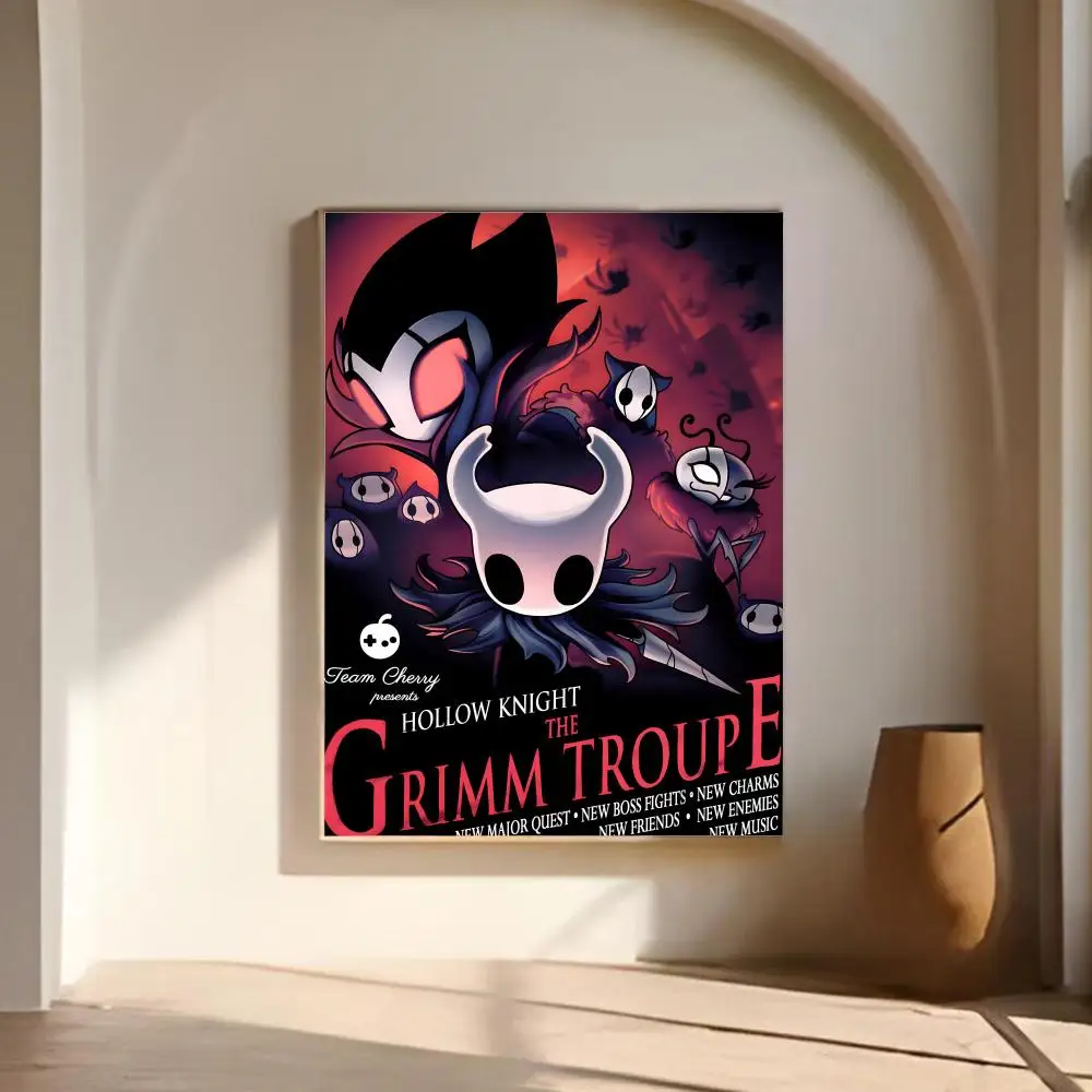 Game - H-Hollows Knights Poster Canvas Wall Art Poster for Bedroom Living Room Home Decoration