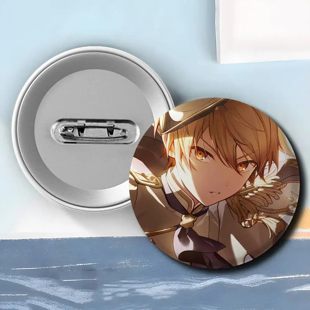 Tenma Tsukasa Project SEKAI Badges Round Exquisite Badge Brooches Creative Pins For Clothes Hat Backpack Gift Accessories