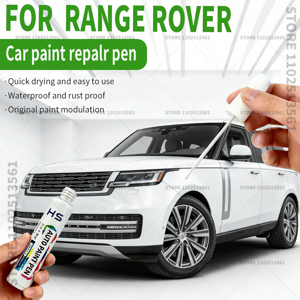 For Range Rover Scratch Removal and Paint Repair Pen Eiger Grey 2409 Portofino Blue 2410 Fuji White 867 Santorini Black 820