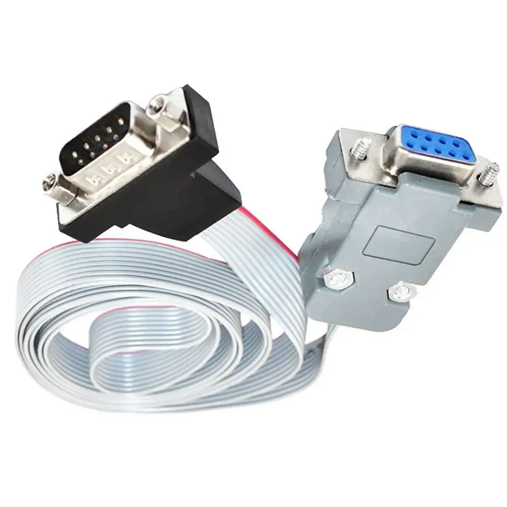 DB9 Serial Cable 9Pin 232 Male To DIDC 9P Female Head Serial PORT Ribbon Panel Mount Internal Cable COM Port Assembly Shell