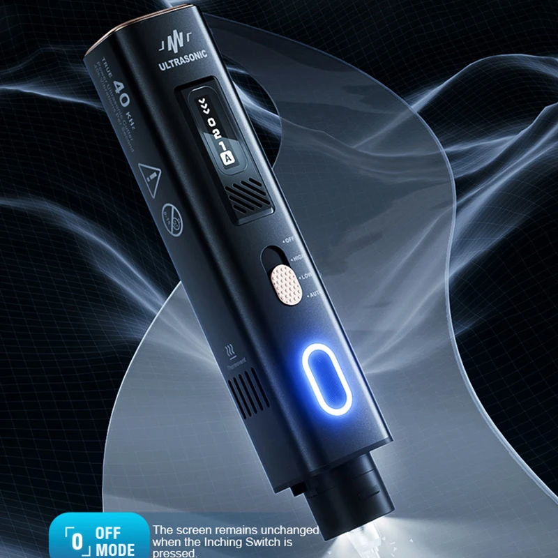 Nóż ultradźwiękowy Jakemy JM-Y10 PRO z ekranem OLED, ochrona przed przegrzaniem, elektryczne narzędzie do cięcia, rzeźbienia i szlifowania DIY