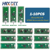 1-10pcs Raspberry Pi Pico Board RP2040 PICO W Dual-Core 264KB ARM Low-Power Microcomputers High-Performance Cortex-M0+ Processor