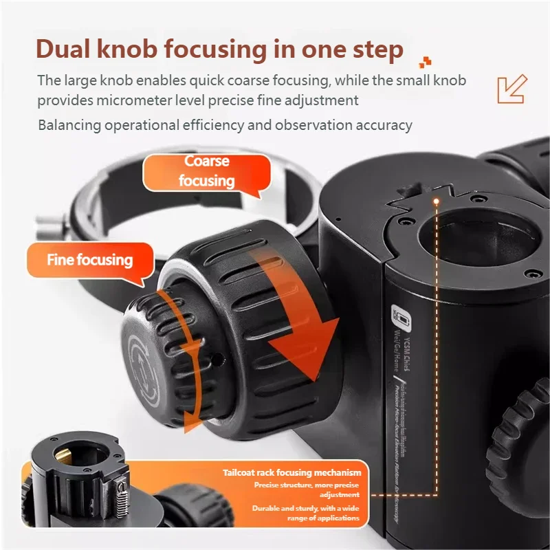 YCS Microscope Lifting Bracket Adjustable Microscope Bracket Diameter 76mm For Phones Repair Tool with Dual Rotation Focusing