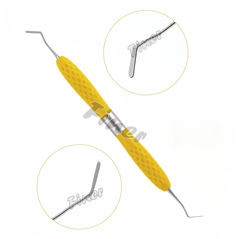 Finer 1PC Dental Resin Filler Aesthetic Restoration Kit Resin Spatula Silicone Handle Non-Stick Composite Filling Instrument