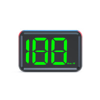 X1 HUD KMH MPH Meter Big Font Universal USB Plug GPS HUD Digital Speedometer Car Head Up Display White Green Light Display