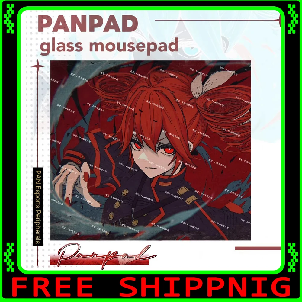PAN Esports Glass Mousepad Smooth and Speed Mouse Pad FPS Coating Full Coverage Primer For TTK APEX CSGO PC Accessories Gifts