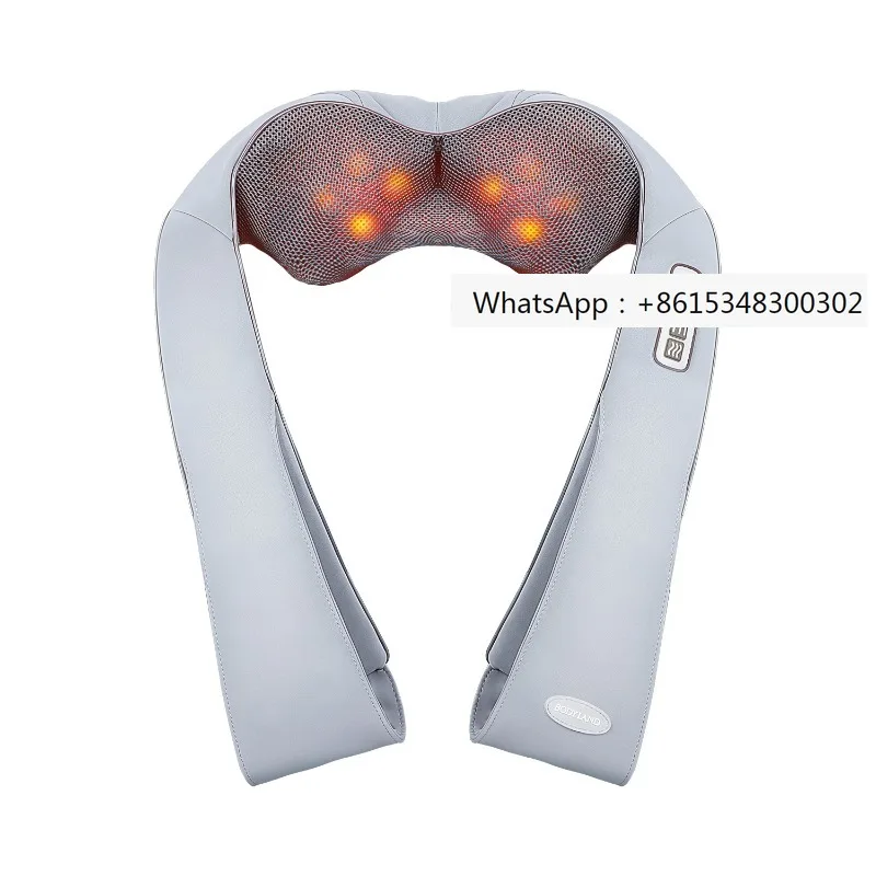 Hot Selling Full Body Shiatsu Kneading Vibrating Thermal Massage Belt With Heating Electric Roller Neck Shoulder Massager