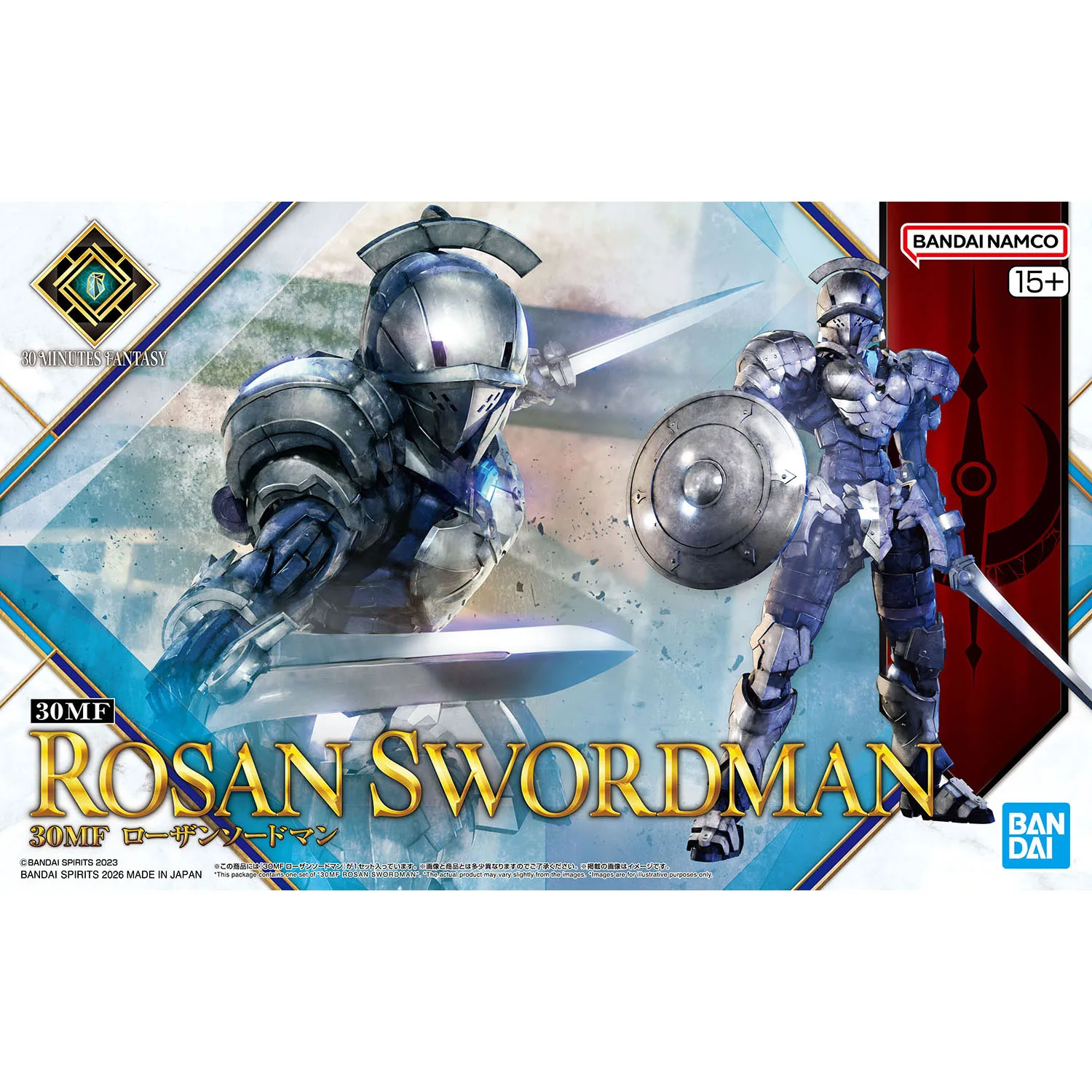 

Bandai Genuine 30MF Rosan Swordman Assembly Model Action Figure toys Collection Ornaments Gifts adult for Children Christmas