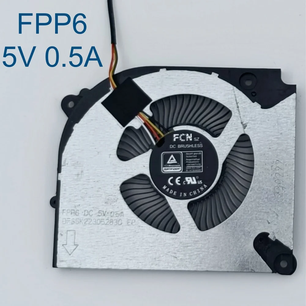 Laptop Cooling Fan For Hasee T8-DA5NP DA7NP RTX 3050 3060, GIGABYTE G5 KF 4060 NotebooK PC Cooler Radiators FPP6 FPP7 FPP8 FPP9