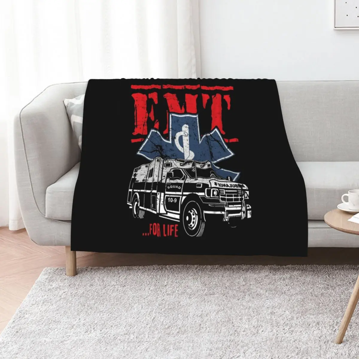 EMT For Life EMS Ambulance Throw Blanket Luxury Thicken Winter beds Luxury Brand Picnic Comforter For Baby Blankets