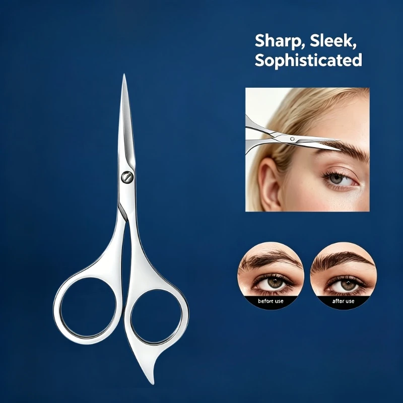 Stainless Steel Scissors Ergonomically Designed with High-precision Serrated Blades Sharp and Durable Beauty Salons
