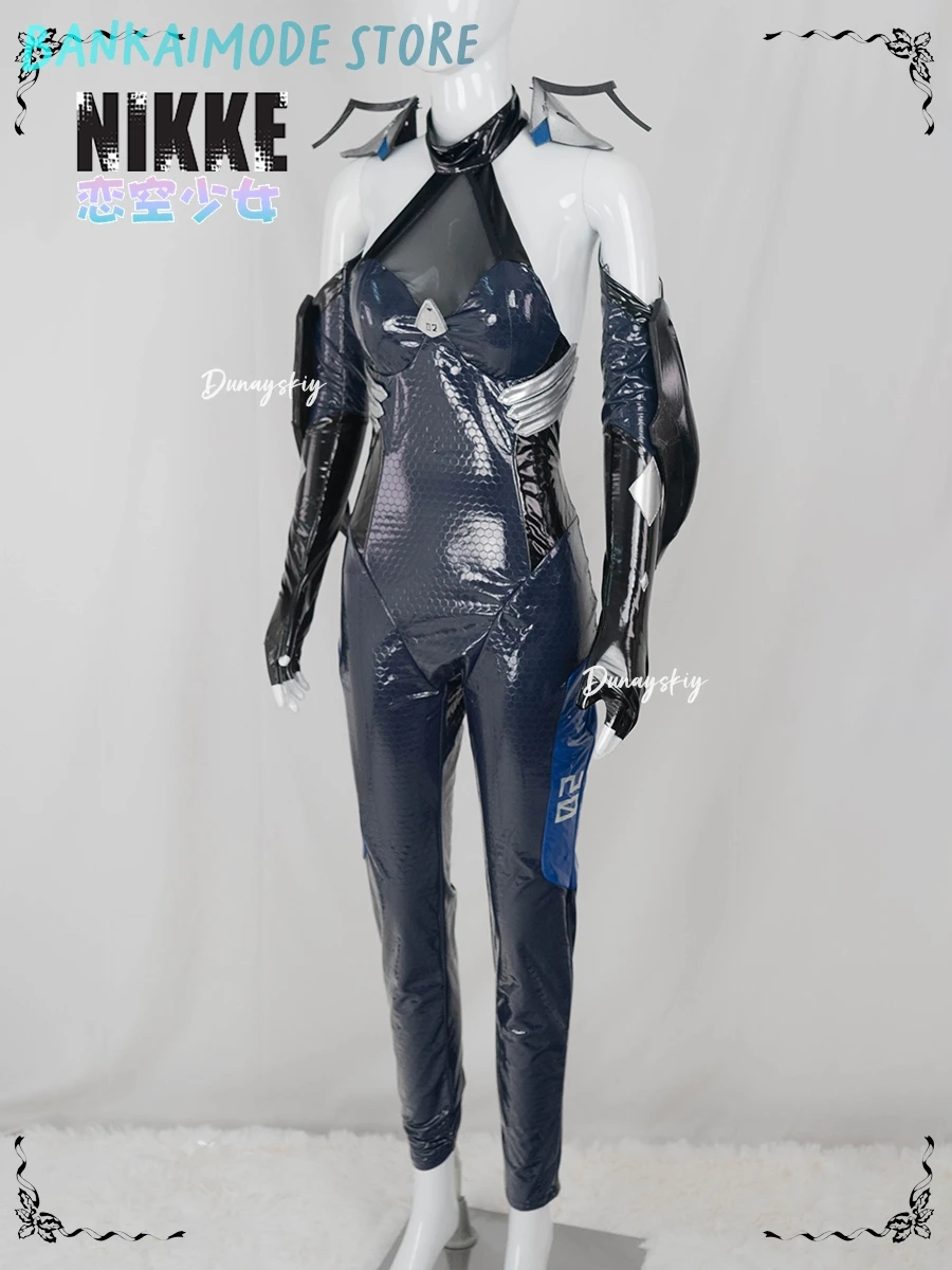 NIKKE آلهة النصر حورية البحر تأثيري حلي النساء SSR حورية البحر القتالية زي شعر مستعار هالوين النساء فستان الحفلات الزي